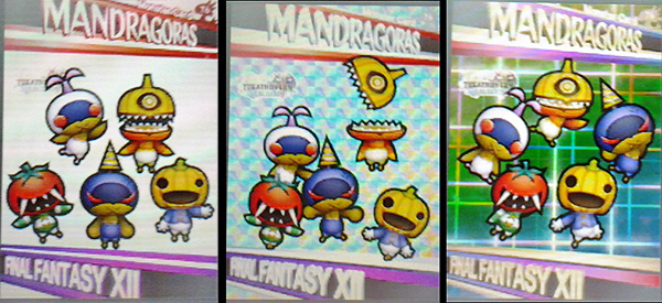 All 3 versions of the Mandragoras CollectaCard