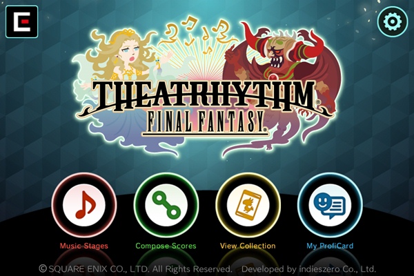 Theatrhythm iOS menu